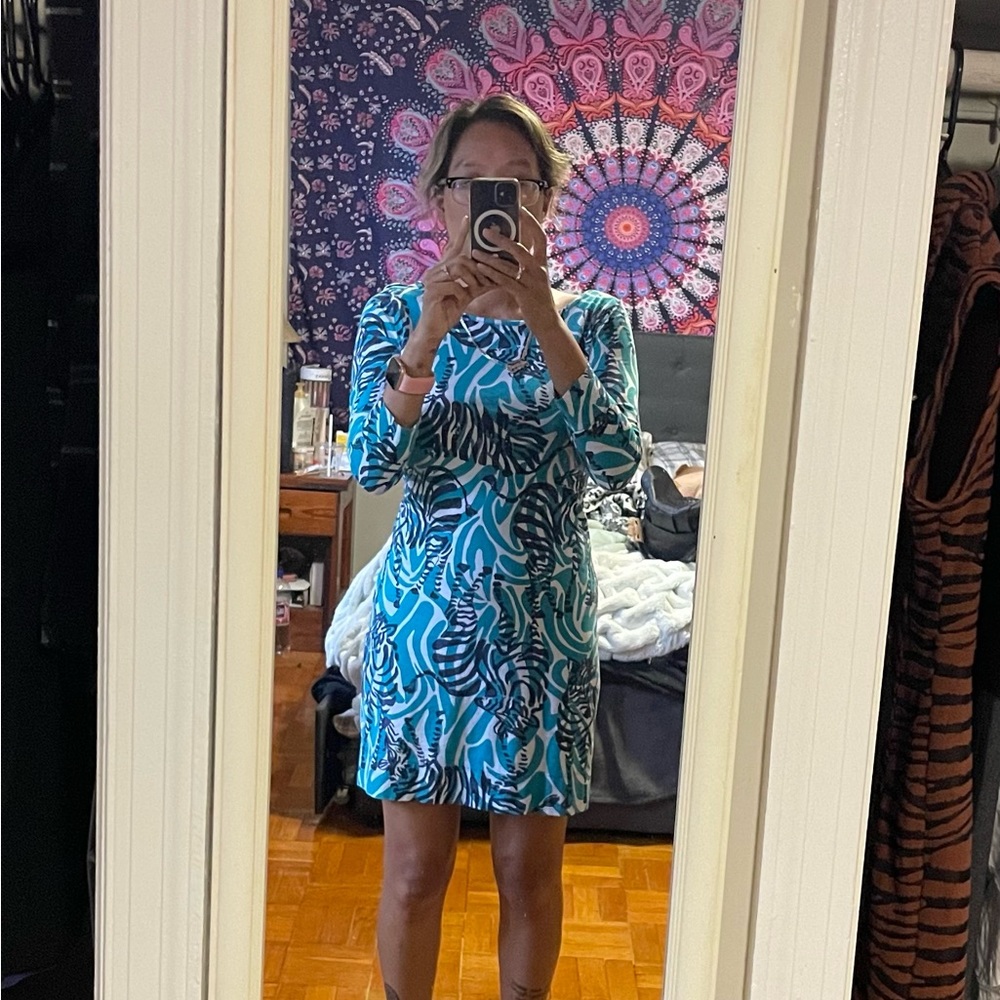 Lily Pulitzer shift dress.